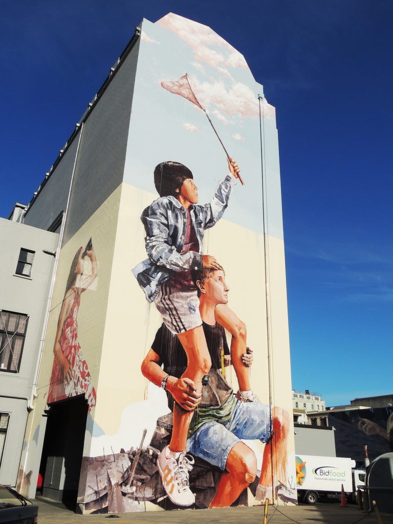Arte urbano de Fintan Magee en New Zealand