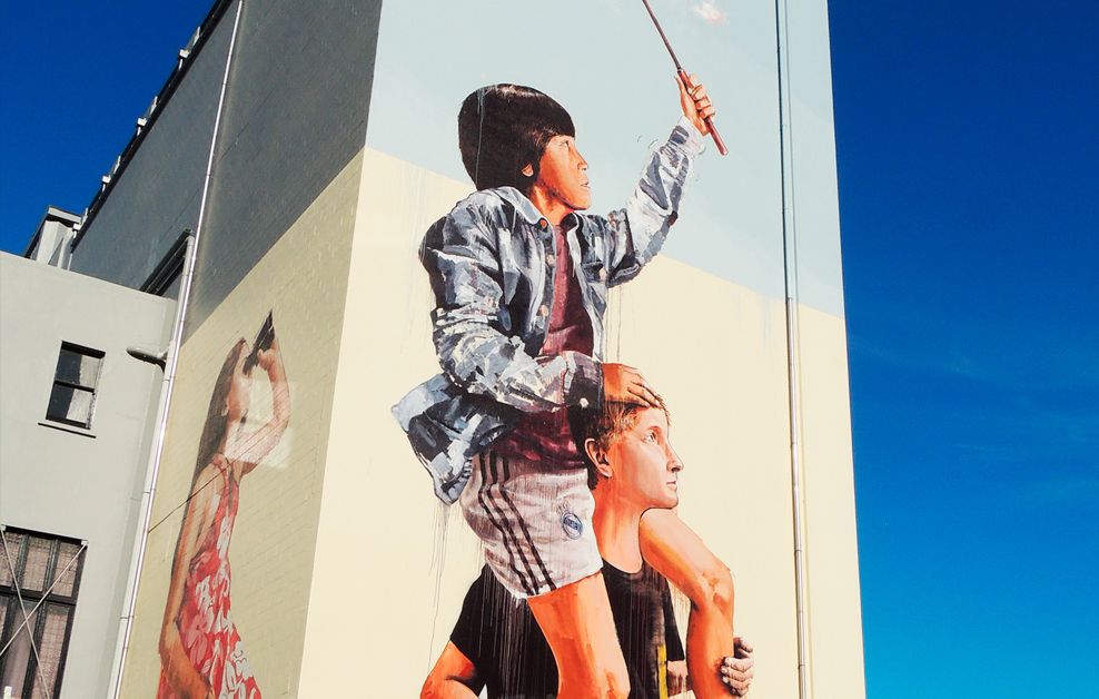 Arte urbano de Fintan Magee en New Zealand