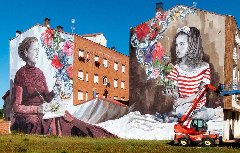 Lula Goce arte urbano Belorado