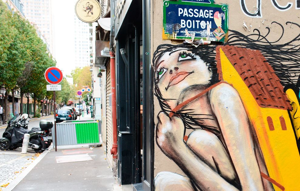 Arte urbano de Veracidade en París