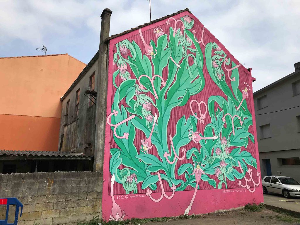 Doa Oa, arte urbano en Carballo, Galicia