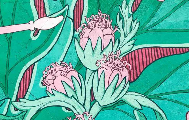 Doa Oa, arte urbano en Carballo, Galicia