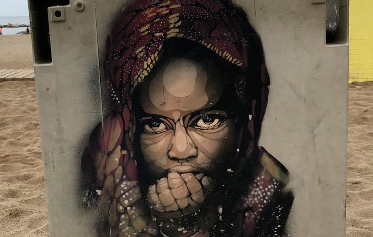 arte urbano Guate Mao, Barcelona