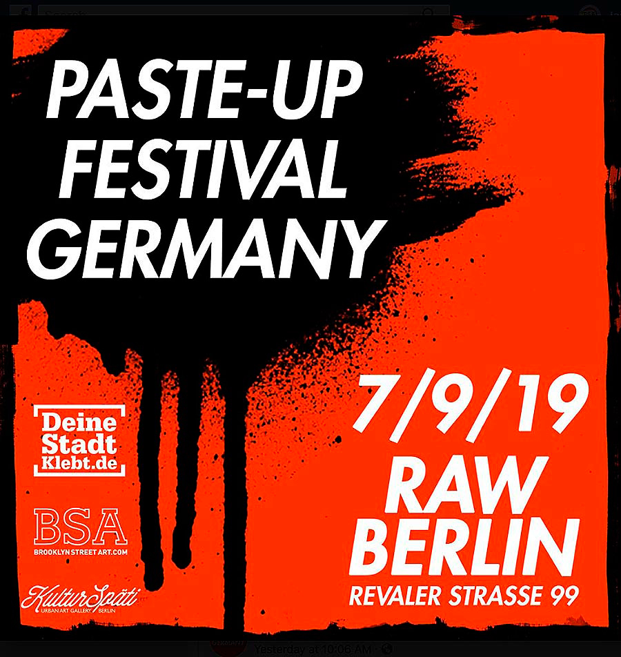 Arte urbano Paste Up Festival Germany