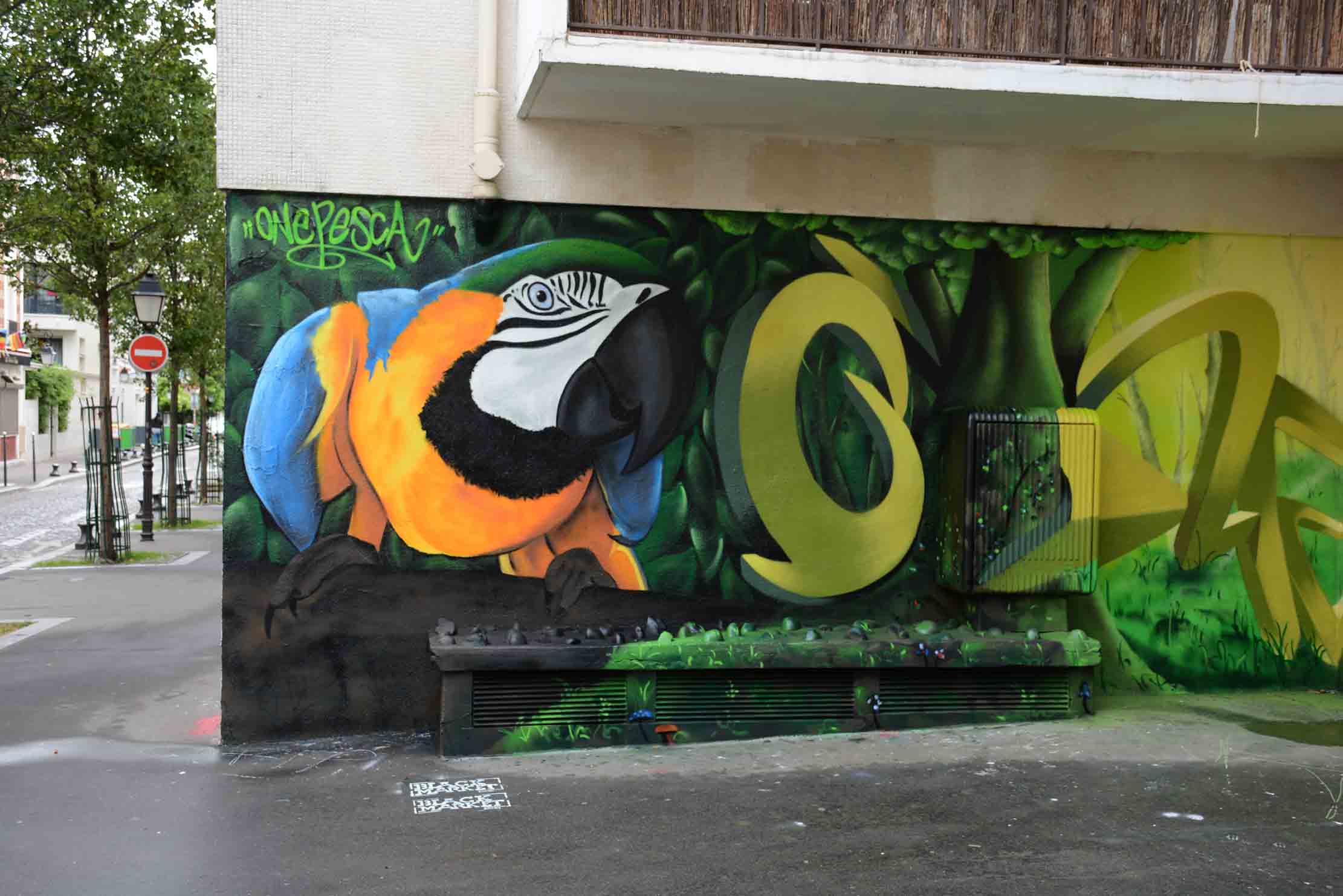 Arte urbano One Pesca Francia