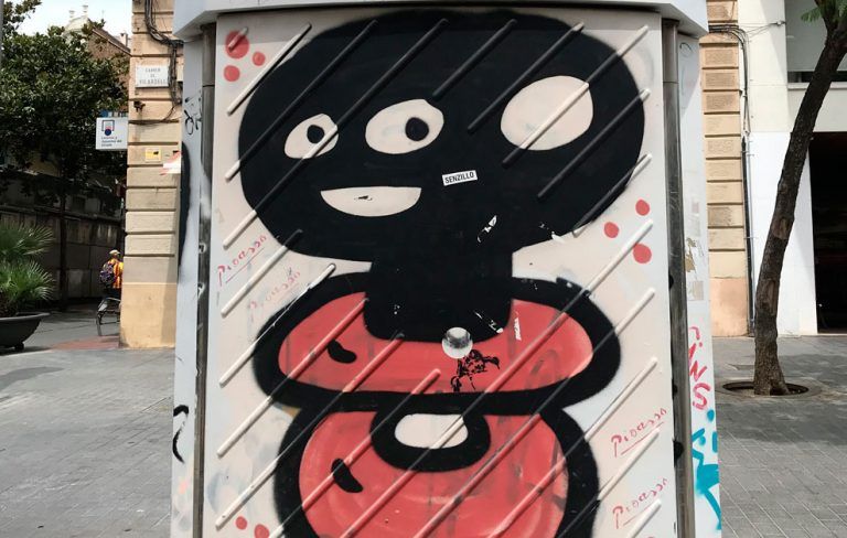 Arte urbano de EL Xupet Negre Exposición Colectiva Virtual “Del Mur al Llenç”