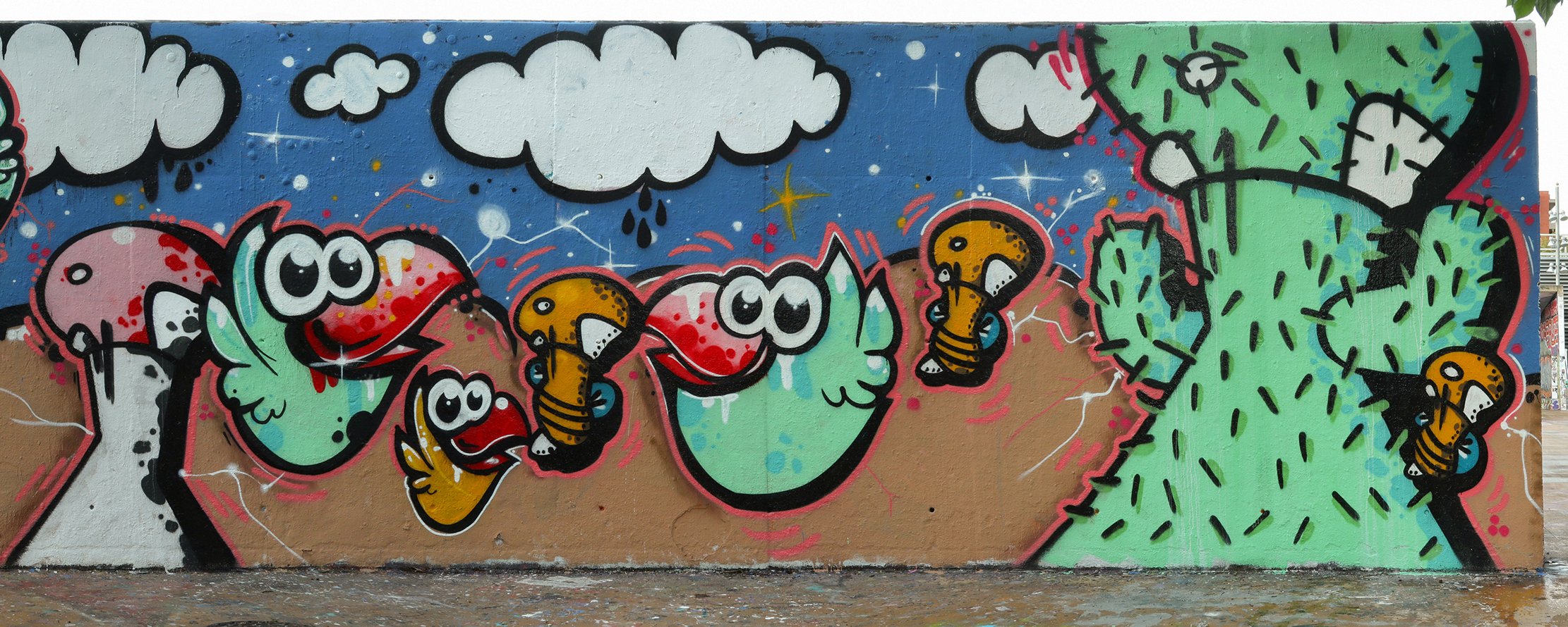 arte urbano seta pájaro Barcelona