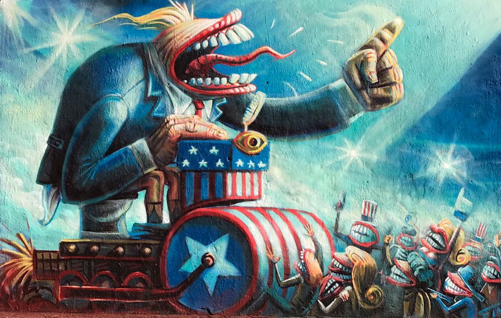arte urbano juanjo surace elecciones usa 2020