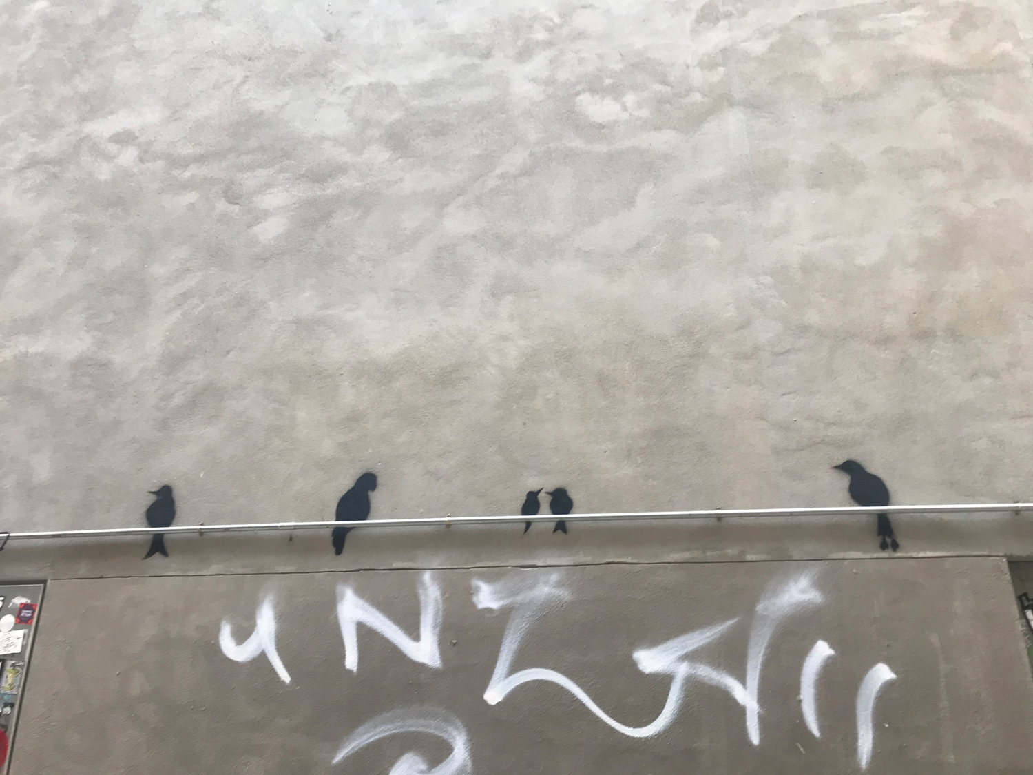 Arte urbano pájaros Barcelona