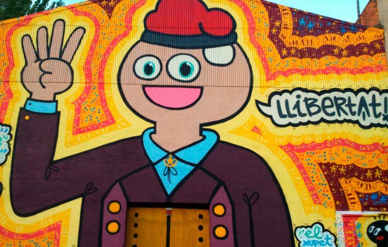 arte urbano el xupet negre en Terrassa