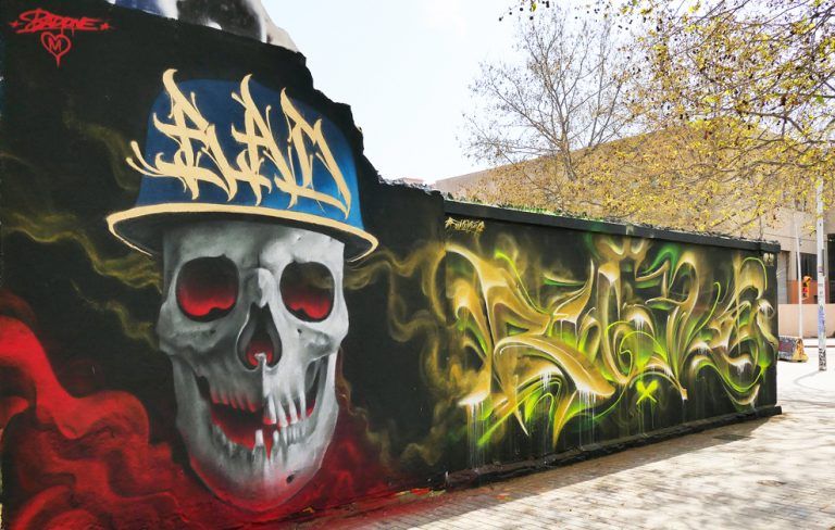 arte urbano bad1 & bublegumr