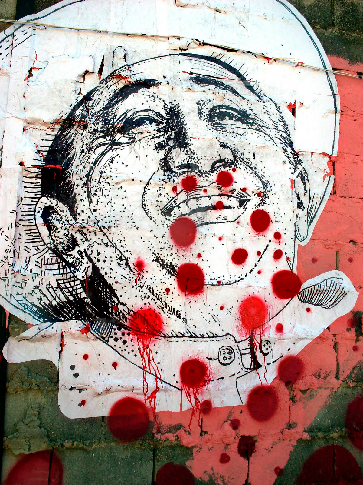 Arte urbano Cartel de Caracas exposición de arte Del Mur Al Llenc 4
