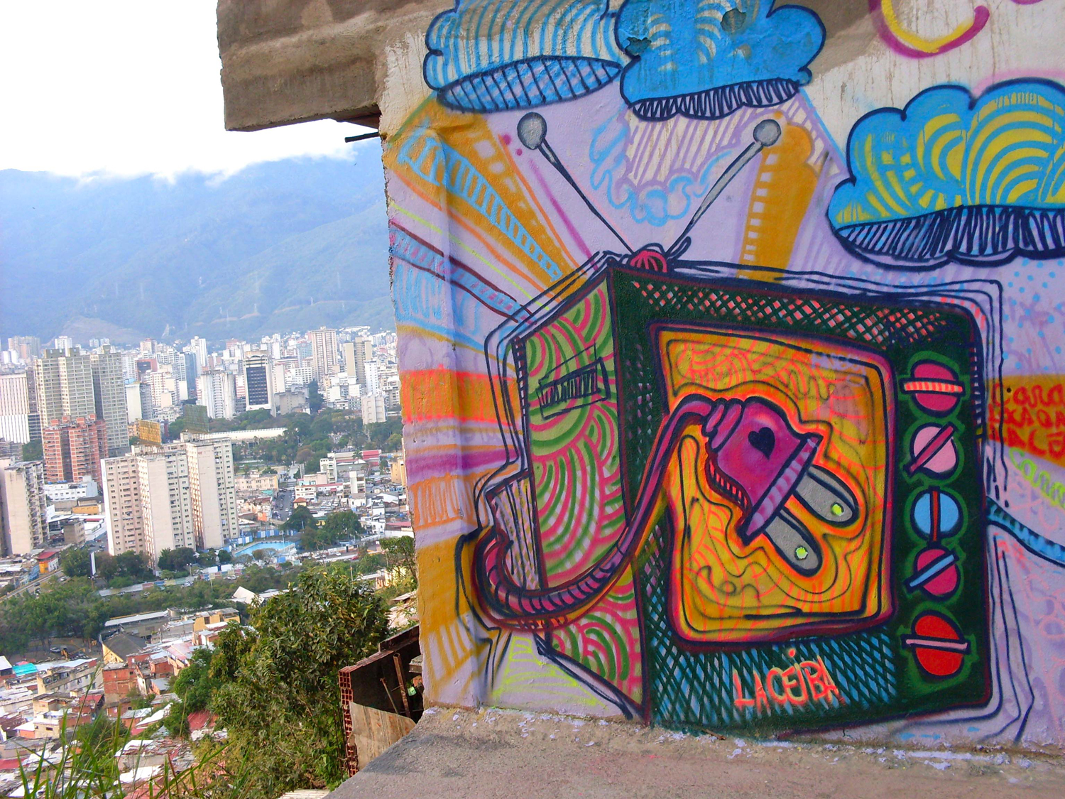 Arte urbano Cartel de Caracas exposición de arte Del Mur Al Llenc 4