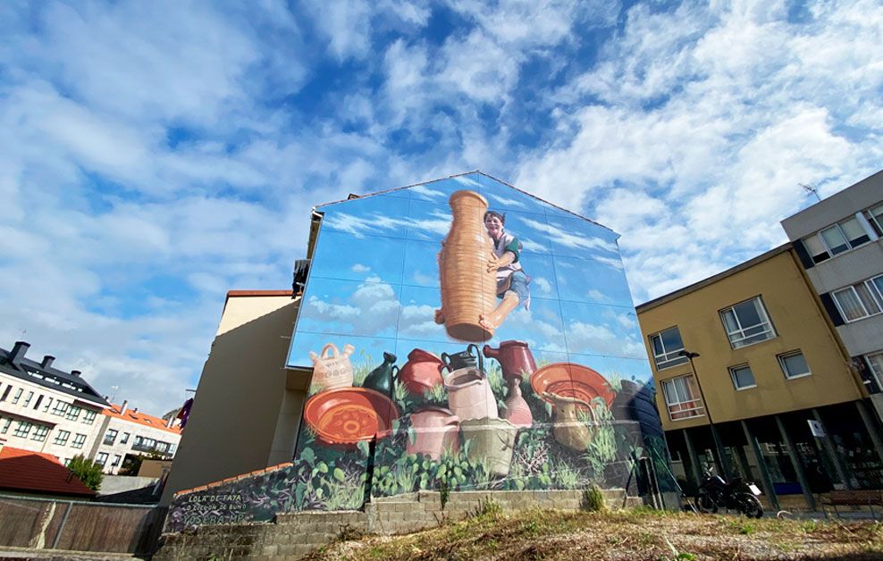 Arte mural de Yoseba MP Galicia