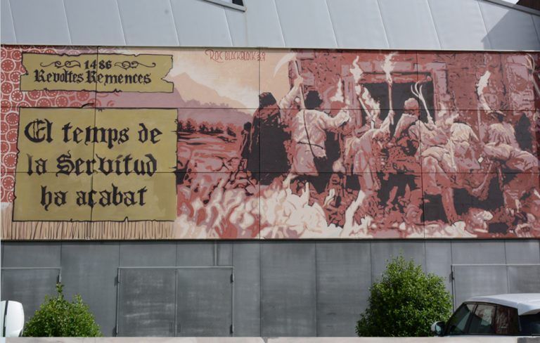 Arte urbano Roc Blackblock girona