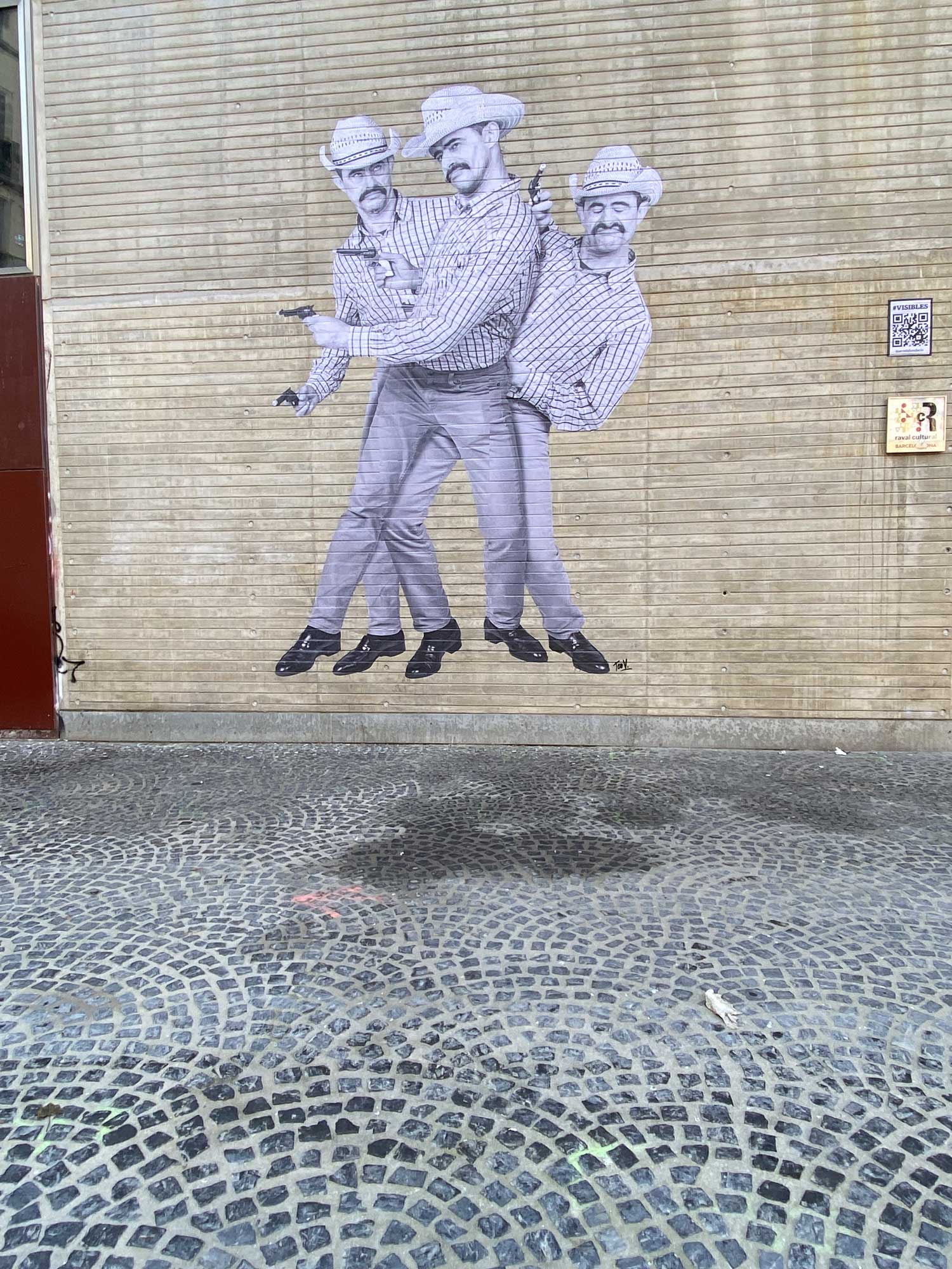 Arte urbano Teo Vázquez, Visibles, Barcelona
