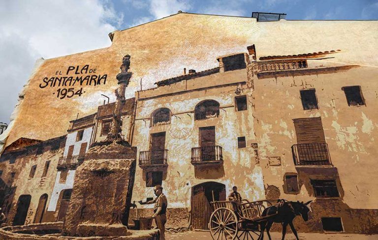 arte urbano Rock BlackBlock Pla santa maria, Tarragona