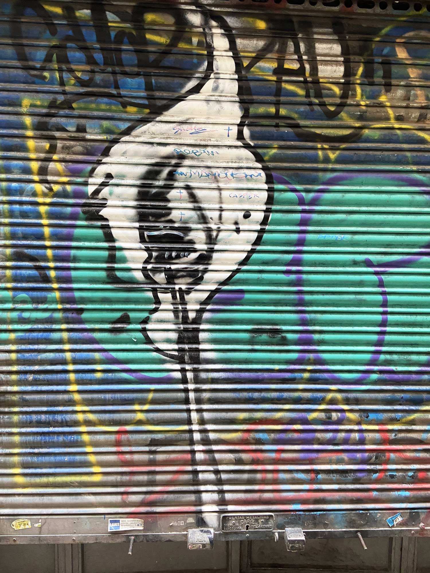 streetart Barcelona fosforo mural