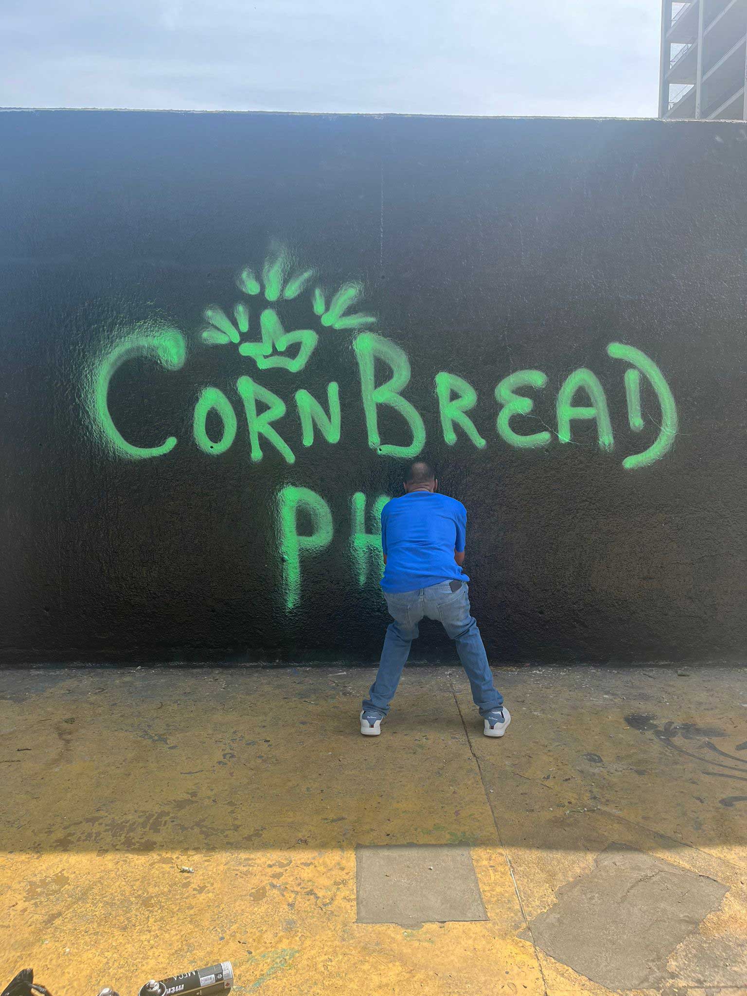 street art gallery Barcelona cornbread