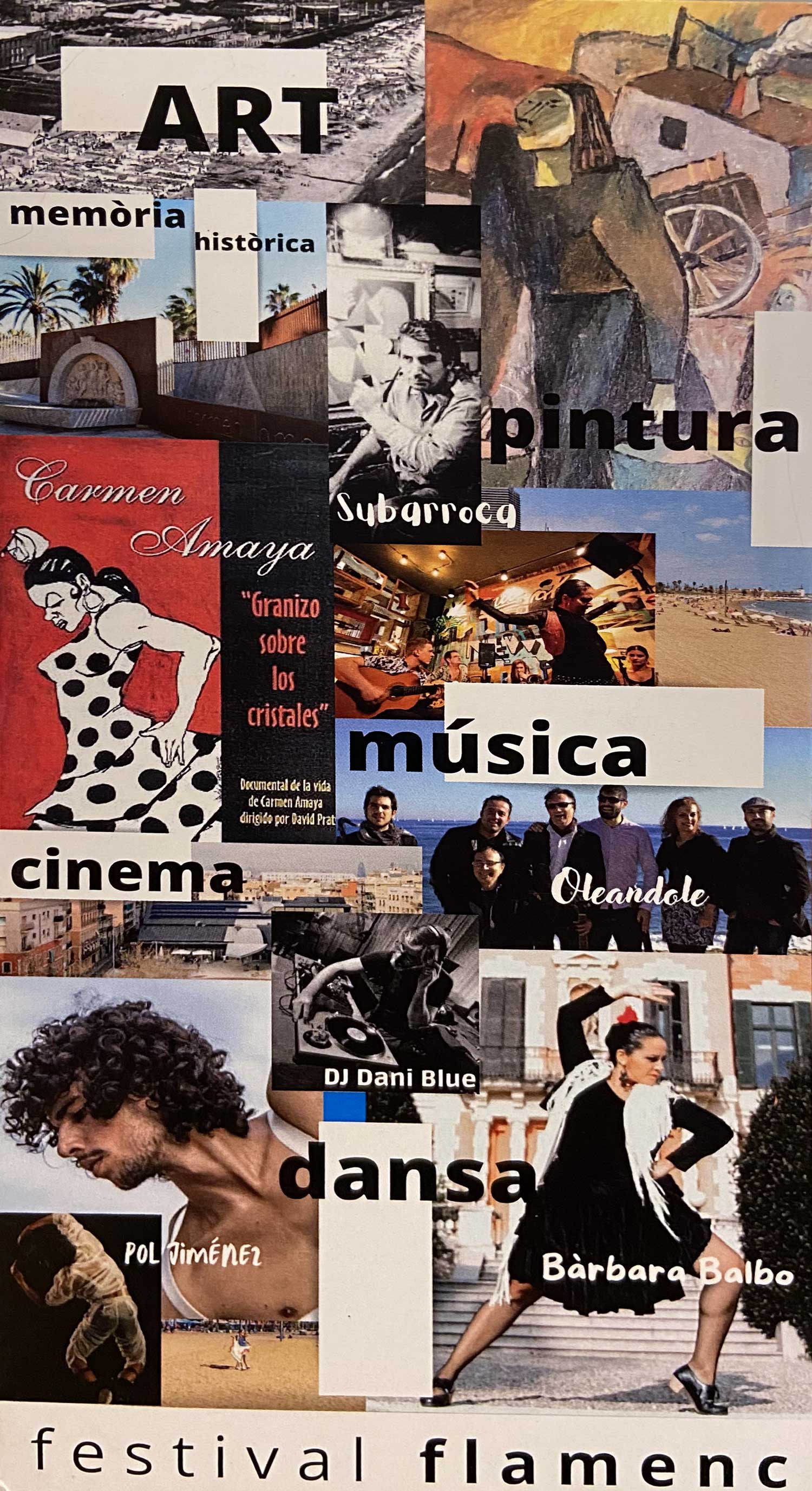 exposición de arte Solo collage Somorrostro Barcelona