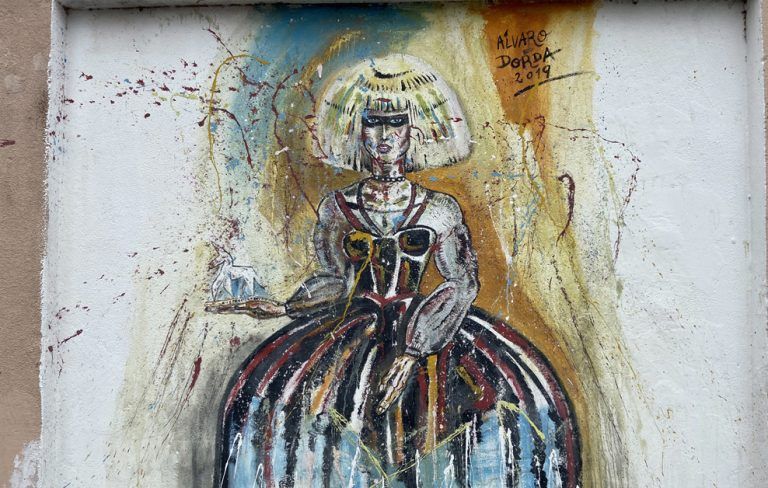 arte urbano Meninas de Canido, Galicia