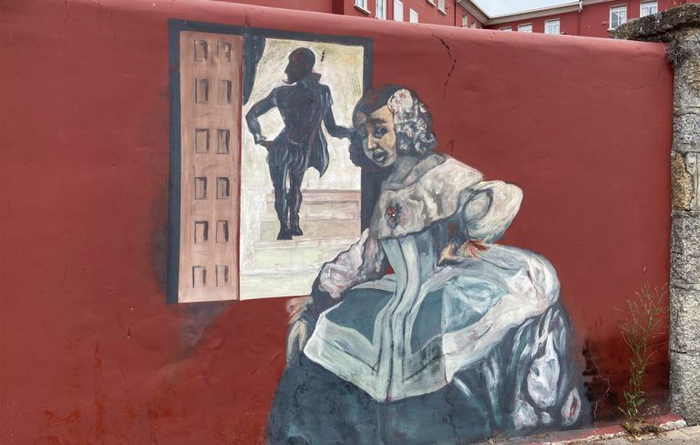 arte urbano Meninas de Canido, Galicia