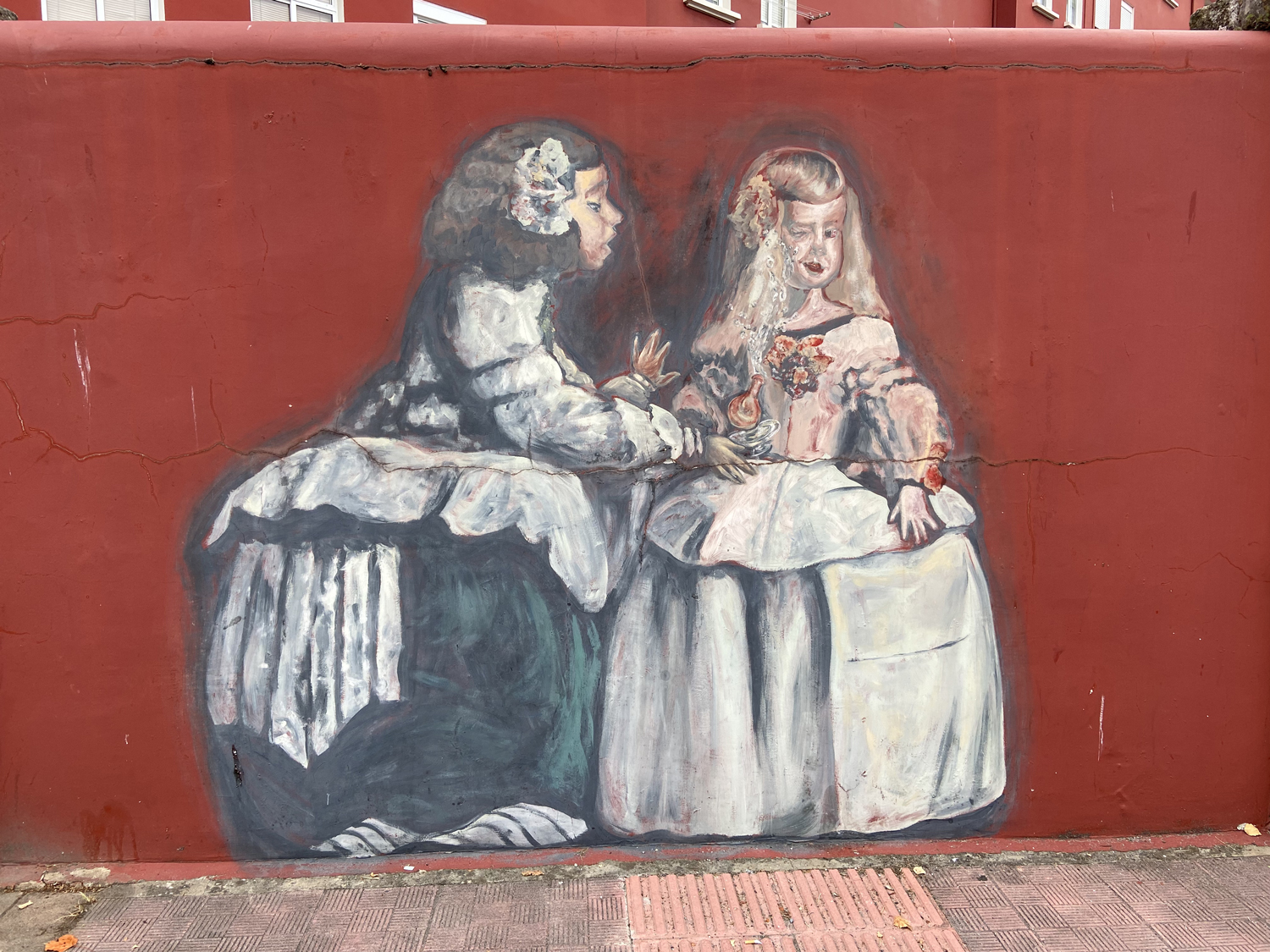 arte urbano Meninas de Canido, Galicia