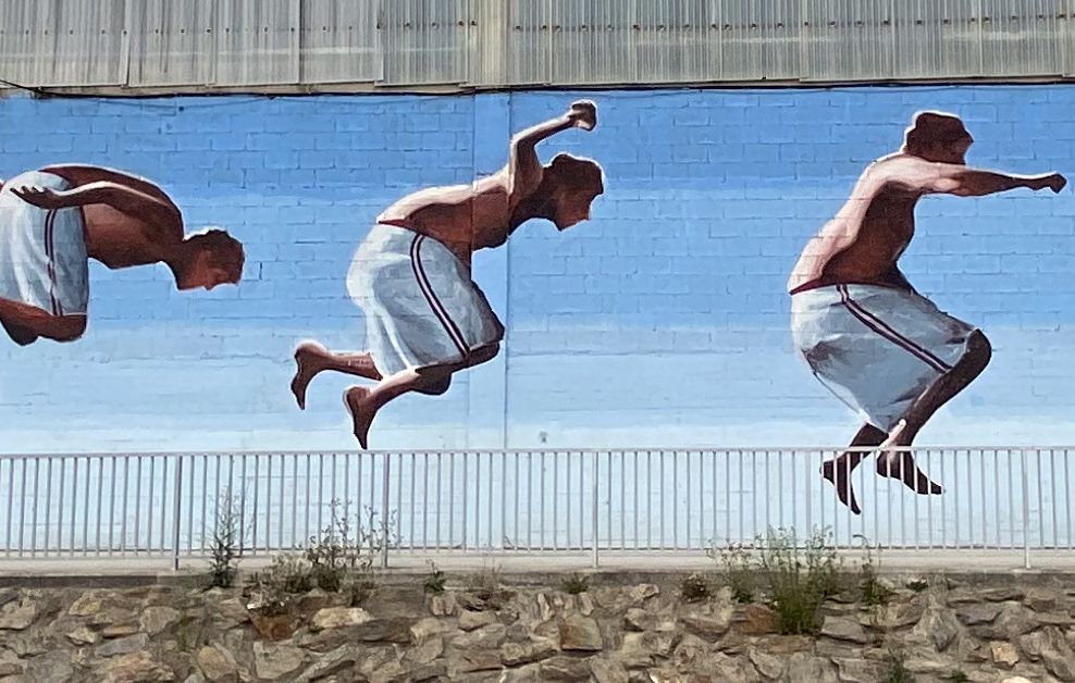 Arte urbano de Ru8icon1 en Galicia Cromático Mural Fest. de Cambre