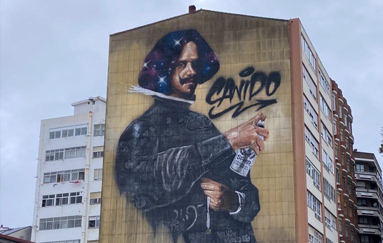 arte urbano, Sfhir, Meninas de Canido, Galicia