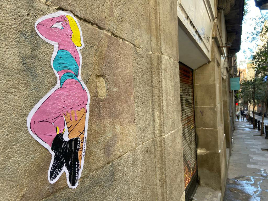 Arte urbano The Ass Cream Barcelona