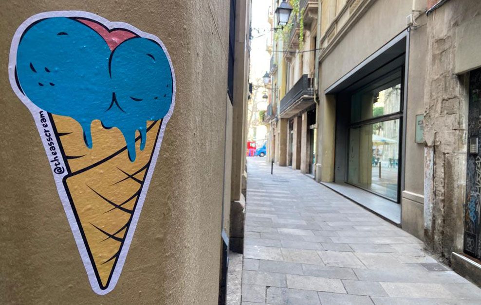 Arte urbano The Ass Cream Barcelona