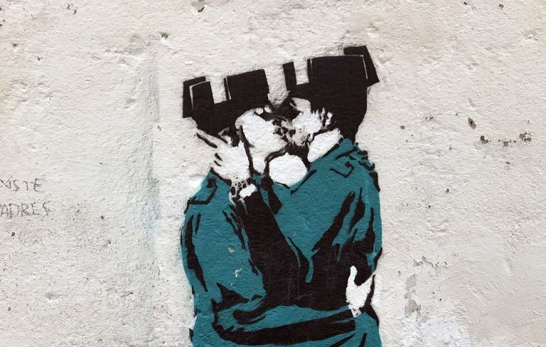 Banksy streetart spain digerible Barcelona