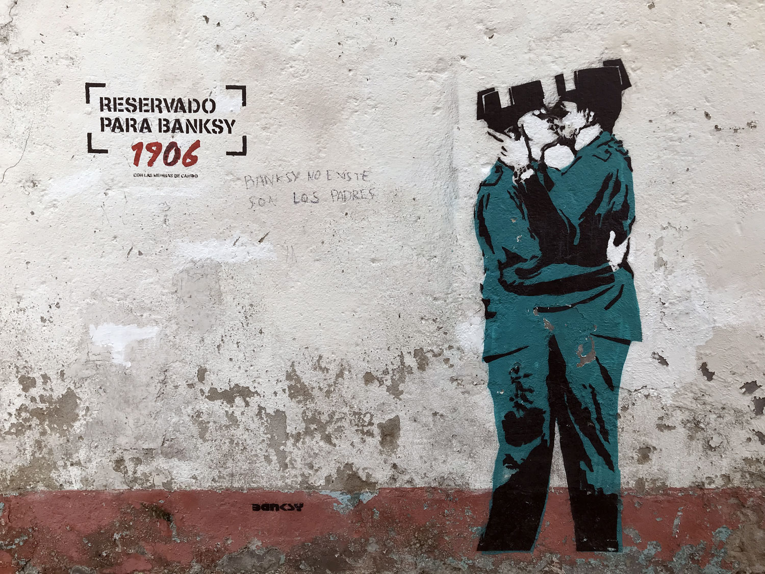 Banksy streetart spain digerible Barcelona