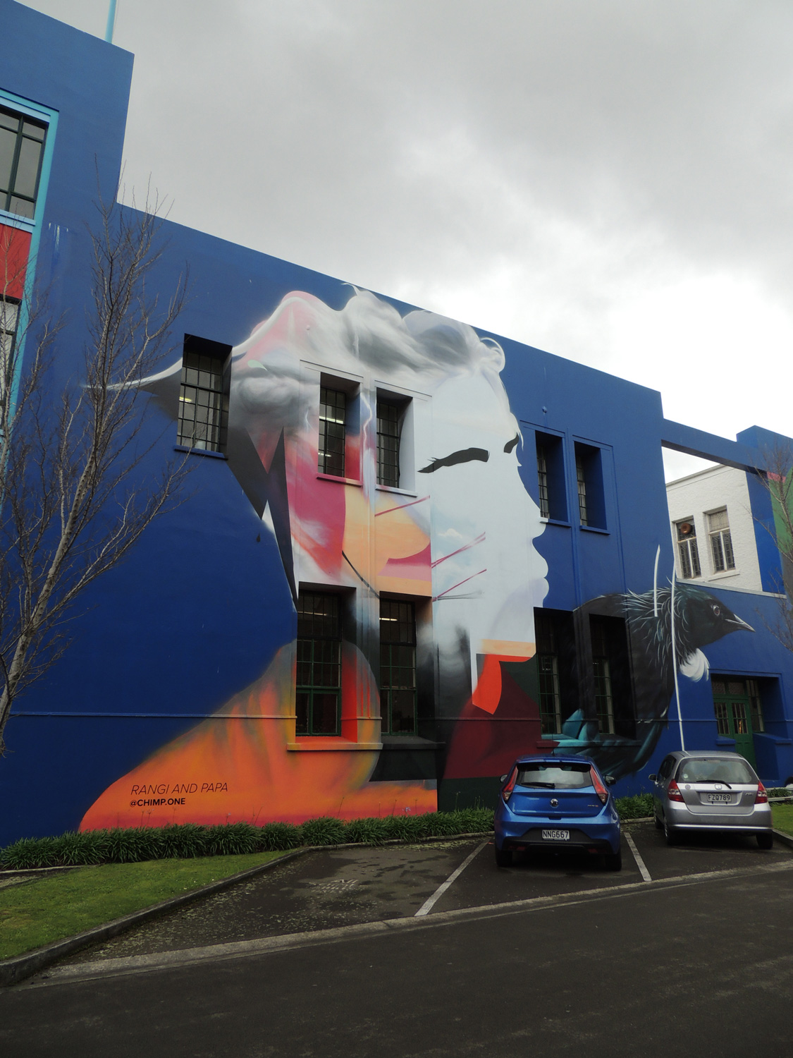 Chimp arte urbano en Nueva ZelandaChimp arte urbano en Nueva Zelanda