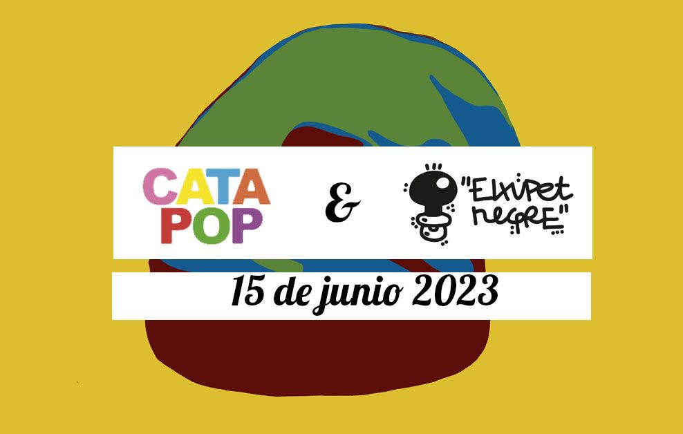 arte urbano cartel cata pop y el xupet negre