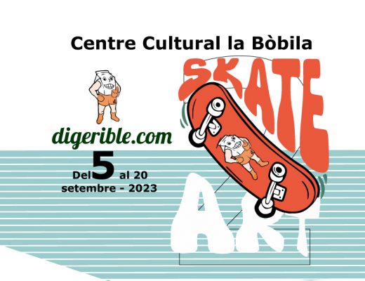 arte urbano digerible skate art - cartel, centre cultural La Bóbila