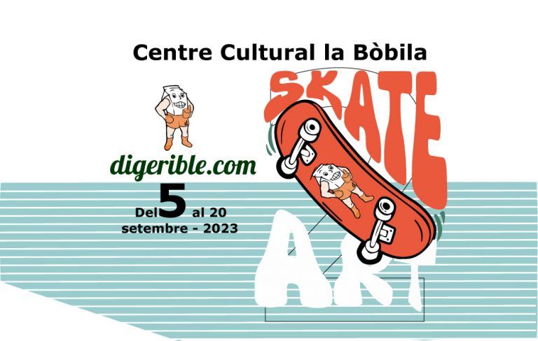 arte urbano digerible skate art - cartel, centre cultural La Bóbila