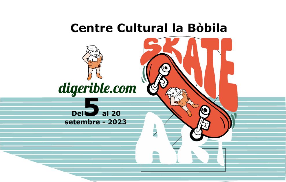 arte urbano digerible skate art - cartel, centre cultural La Bóbila