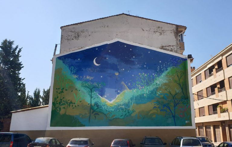 Arte urbano María Ortega Estepa y Ione Domínguez en Navarra