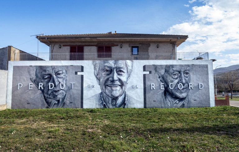 Arte urbano de Nil Perujo Puig en Girona - Les Planes d’Hostoles