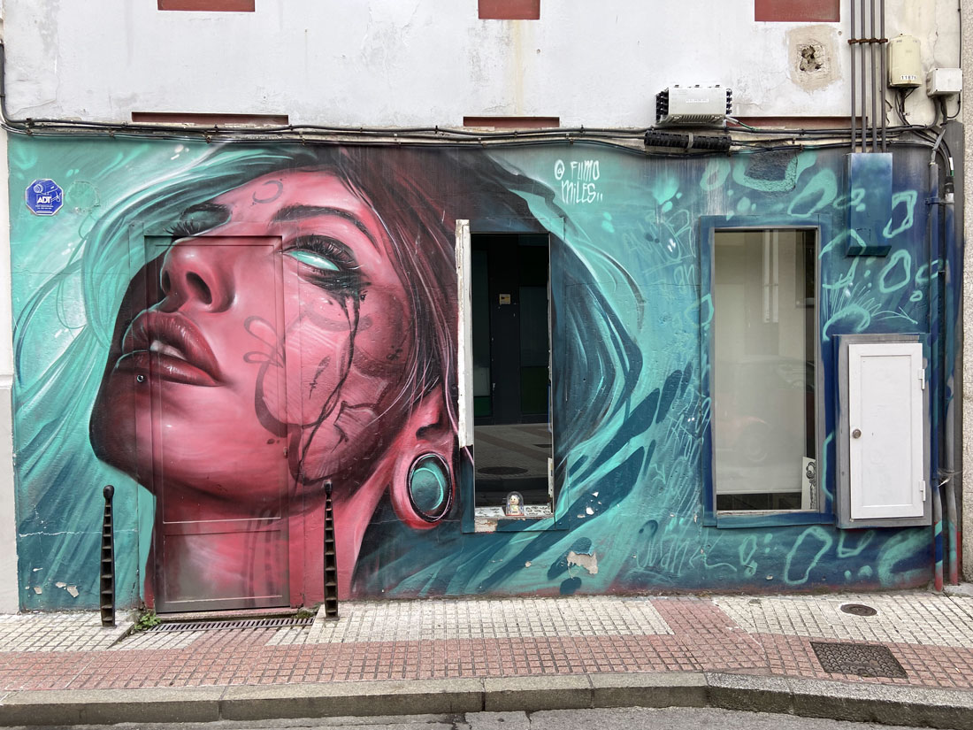 Arte urbano Fumo Miles Galicia