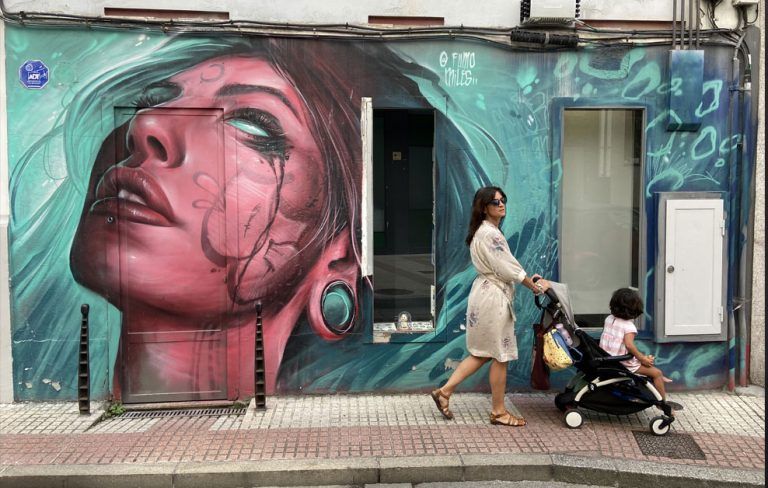 Arte urbano Fumo Miles Galicia