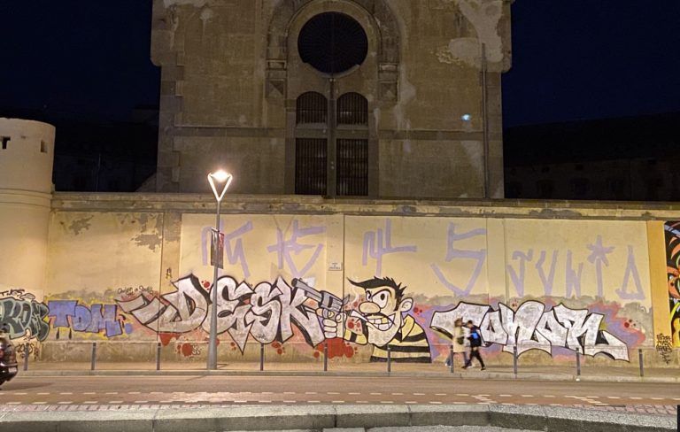 arte urbano Barcelona Graffiti en la carcel