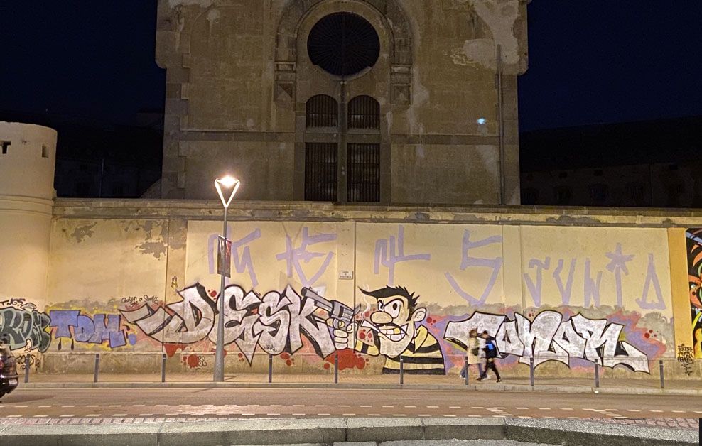 arte urbano Barcelona Graffiti en la carcel
