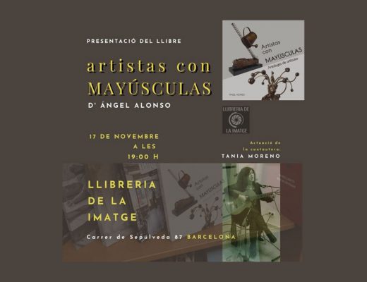 presentacion del libro de Angel Alonso, artistas con MAYUSCULAS