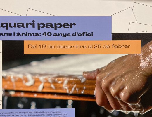 aquari paper digerible exposición de arte Barcelona