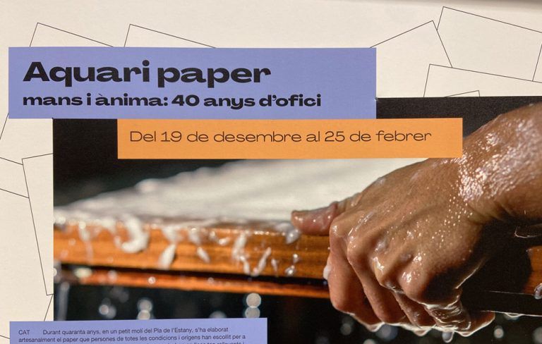 aquari paper digerible exposición de arte Barcelona