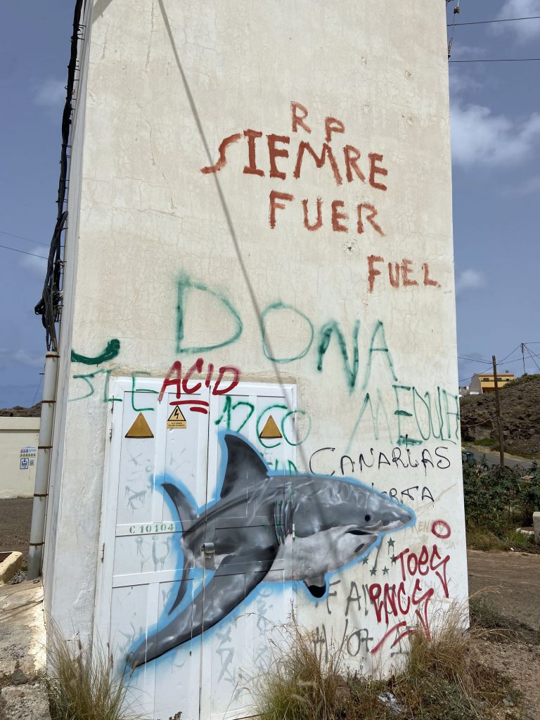 Arte urbano Las Palmas Gran Canarias Tiburón
