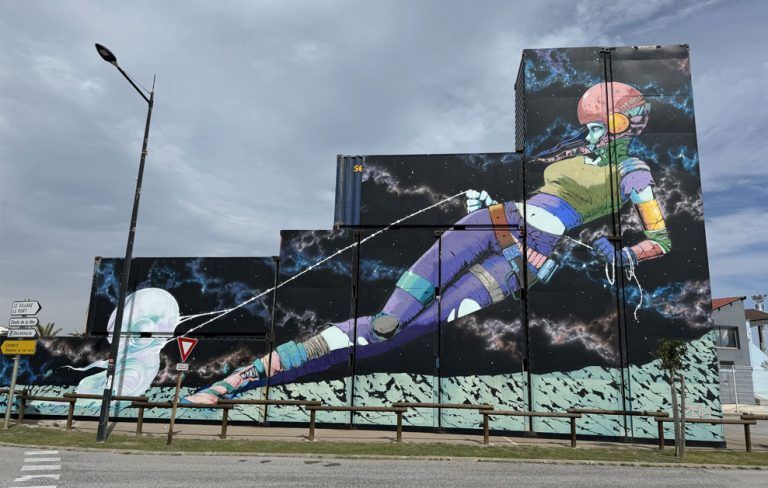 DEIH arte urbano en Francia Le Barcarès