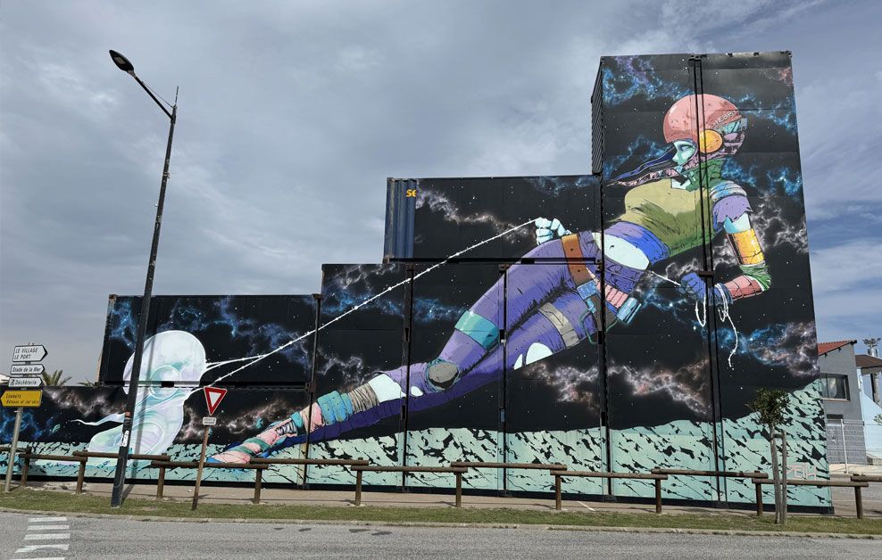 DEIH arte urbano en Francia Le Barcarès